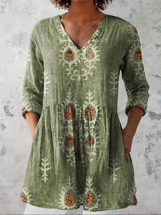Maeve | Blusa larga con escote de pico