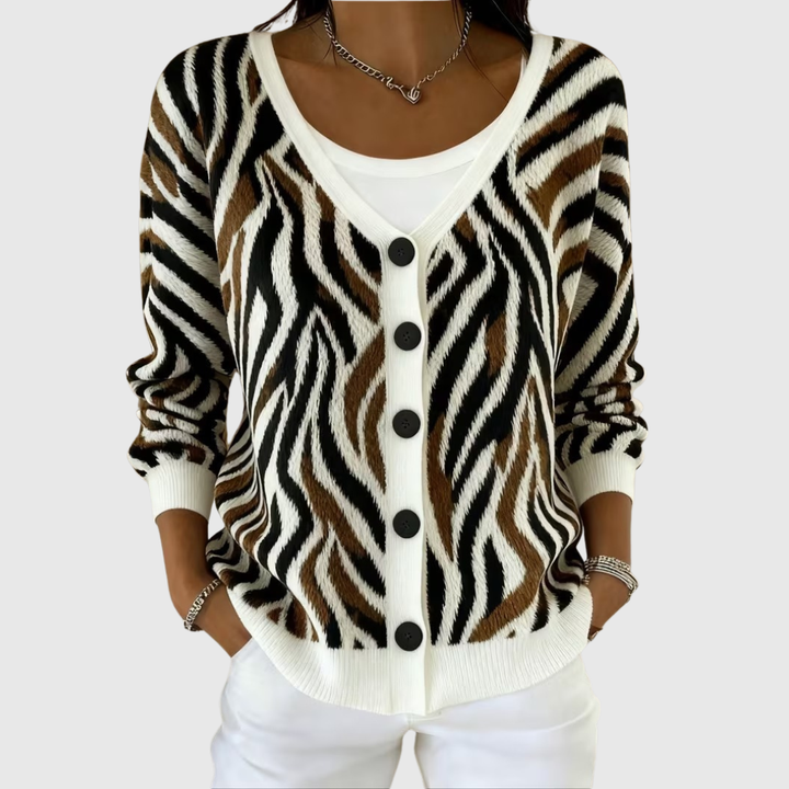Gemma, Chaqueta de punto abotonada de Zelira