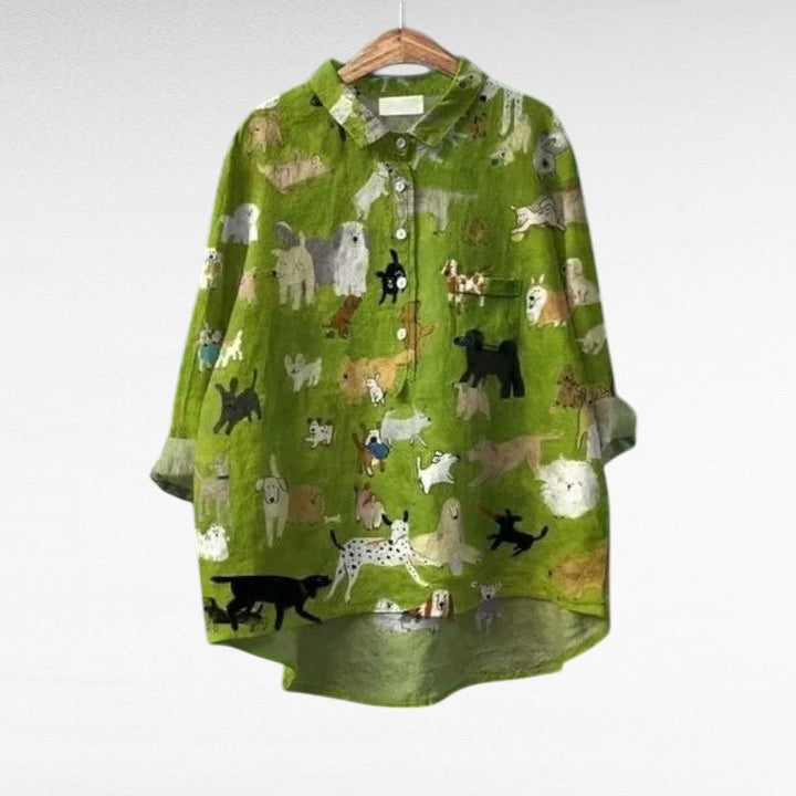 Cécile, Blusa Desenfadada Animal de Zelira