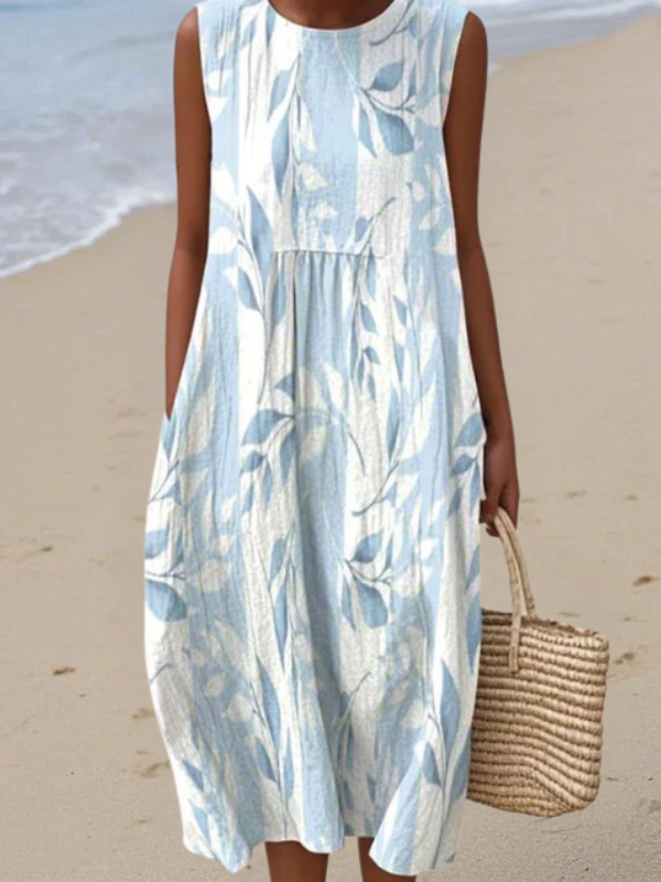 Joy, Vestido de verano ligero y sin mangas de Zelira
