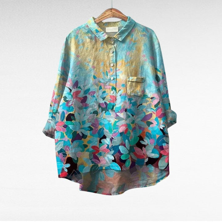 Eulalie, Blusa Floral Elegante de Zelira