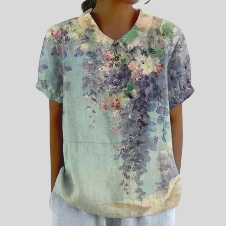 Colette, Blusa Floral Artística de Zelira