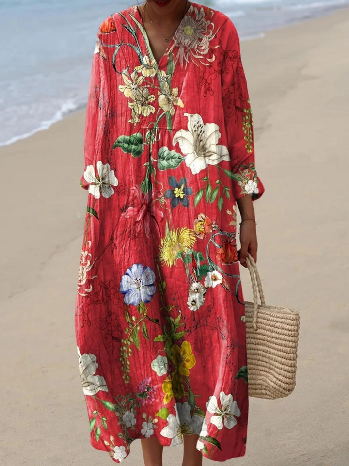 Danira, Vestido de verano ligero de manga larga de Zelira