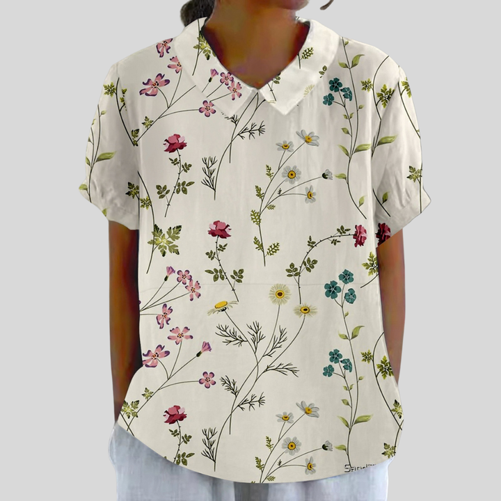Béatrice, Blusa Botánica Fina de Zelira