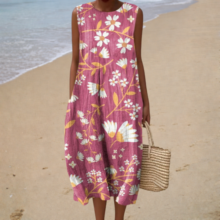 Vestido de Verano con Tirantes Descubiertos - Zelira