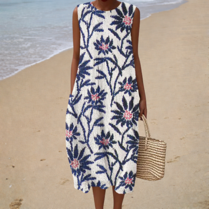 Vestido de Verano Cómodo Sin Mangas - Zelira