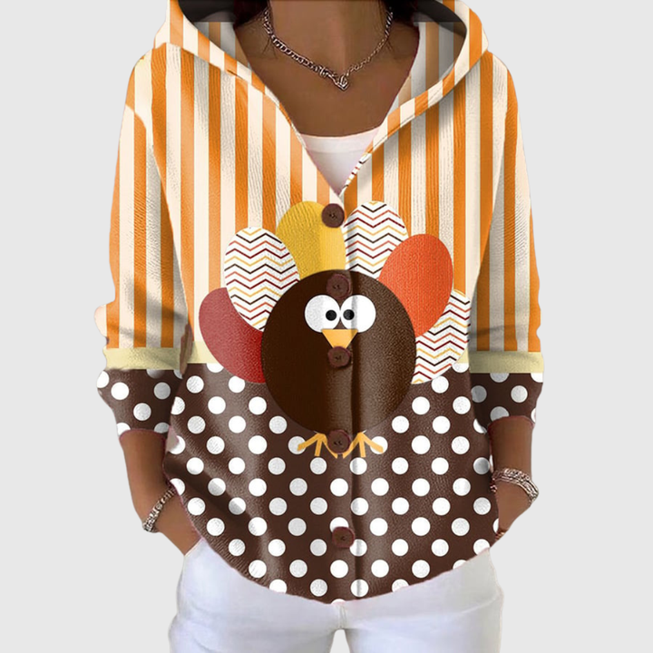 Alba, Chaqueta de punto con capucha de Zelira