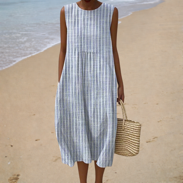 Vestido de Verano con Tirantes Descubiertos - Zelira