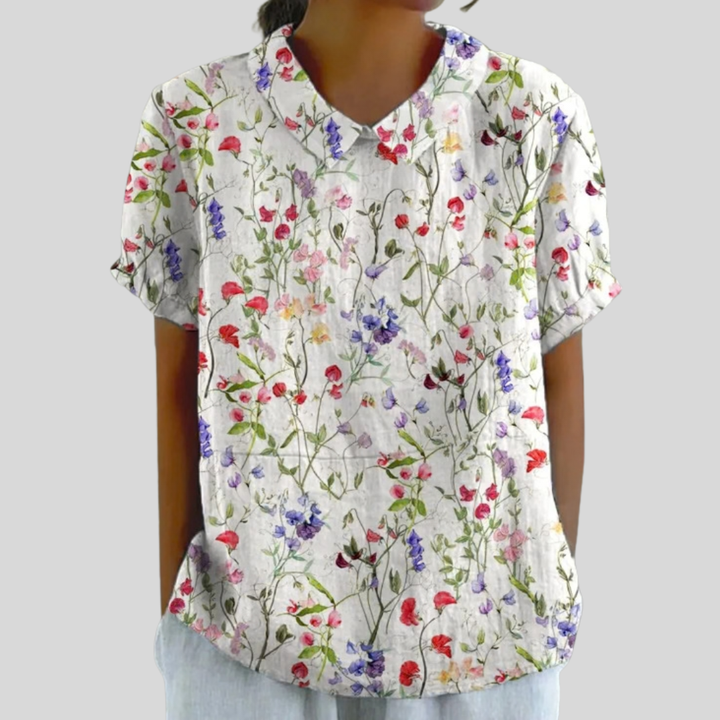 Océane, Blusa Floral Ligera de Zelira
