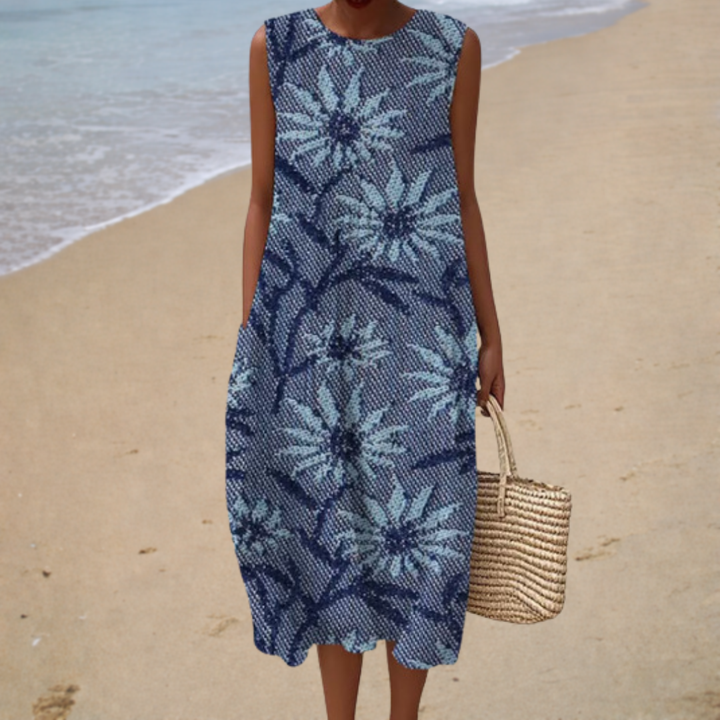 Vestido de Verano Cómodo Sin Mangas - Zelira