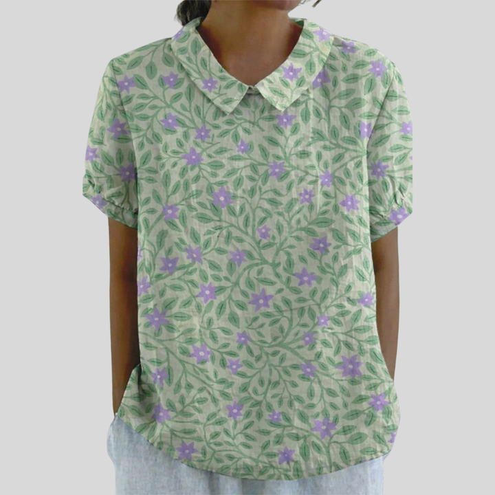 Lucienne, Blusa Follaje Florido de Zelira