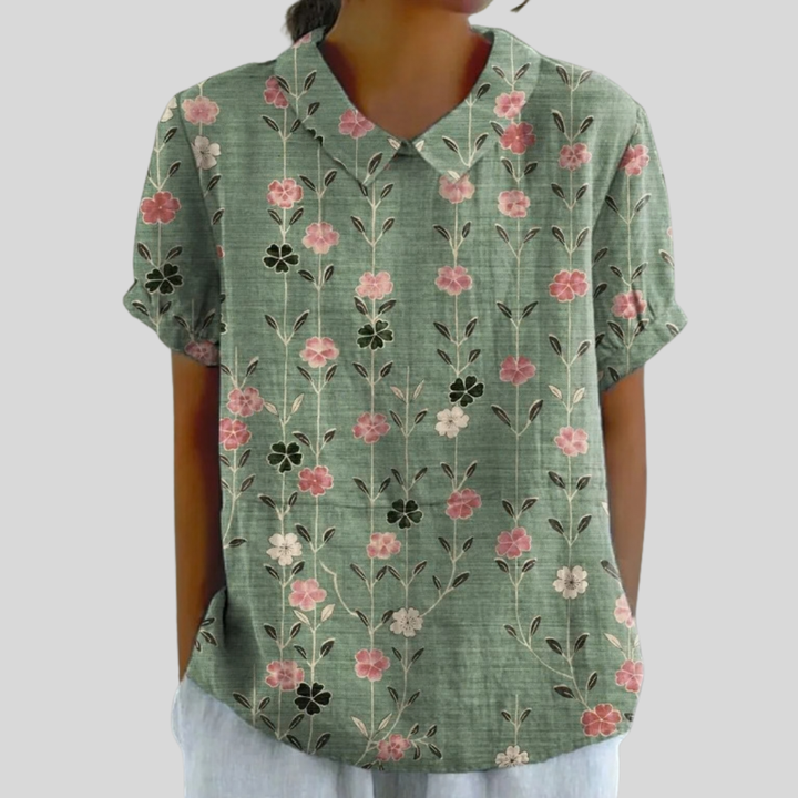 Amandine, Blusa Floral Vertical de Zelira