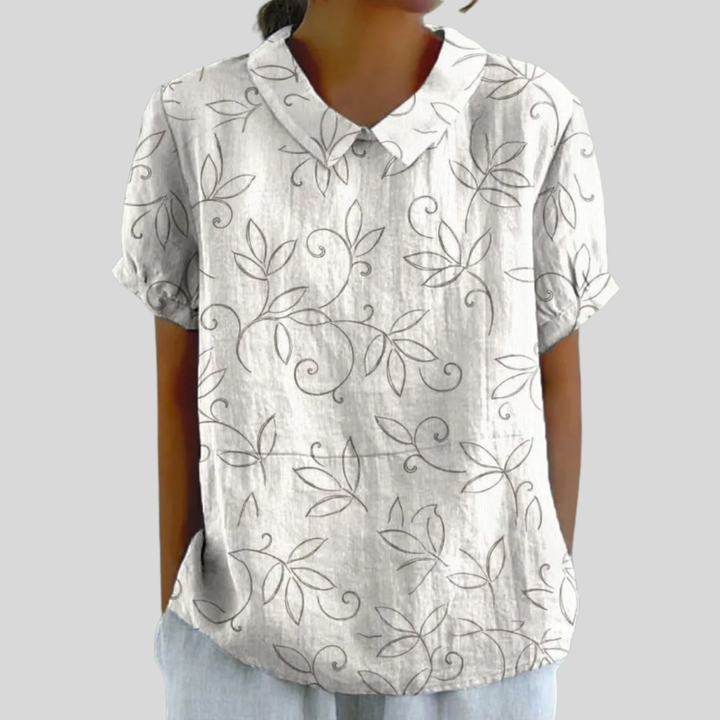 Édith, Blusa Follaje Minimalista de Zelira