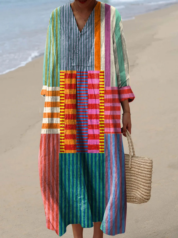 Livia, Vestido de verano ligero de manga larga de Zelira