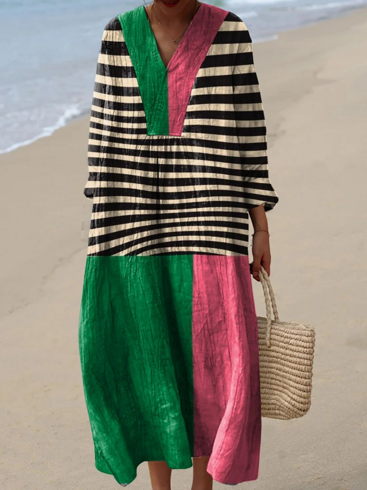 Viona, Vestido de verano ligero de manga larga de Zelira