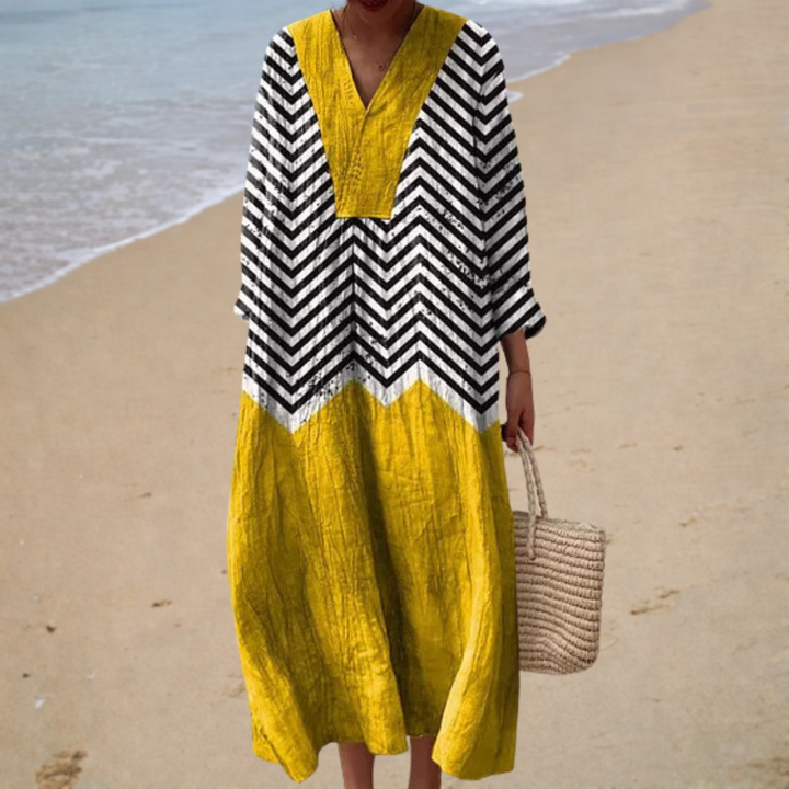 Vestido de Verano Estampado Favorecedor - Zelira