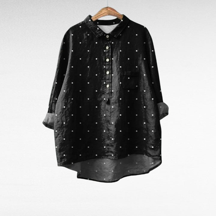 Zoé, Blusa Lunares Elegante de Zelira