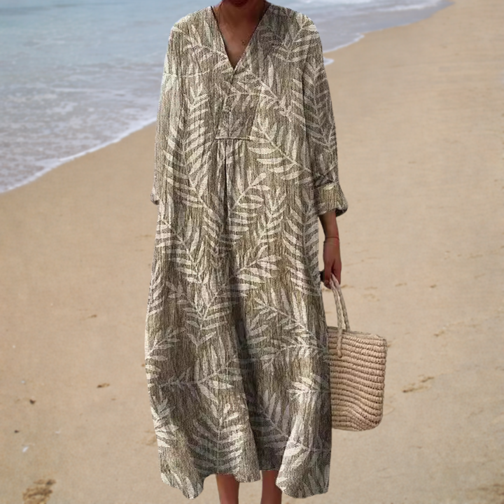 Vestido de Verano Estampado Favorecedor - Zelira