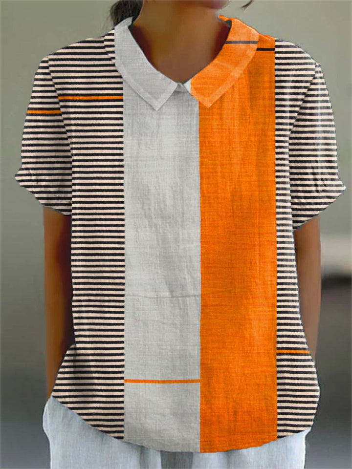 Lena, Blusa moderna colorblock de Zelira
