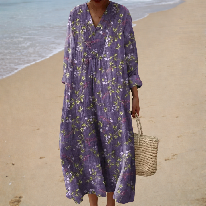 Vestido de Verano Estampado Favorecedor - Zelira