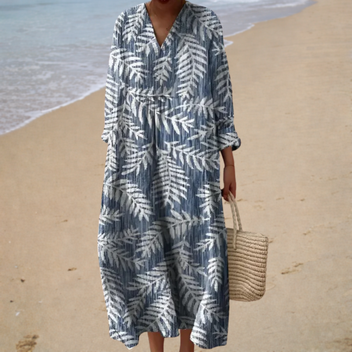 Vestido de Verano Estampado Favorecedor - Zelira