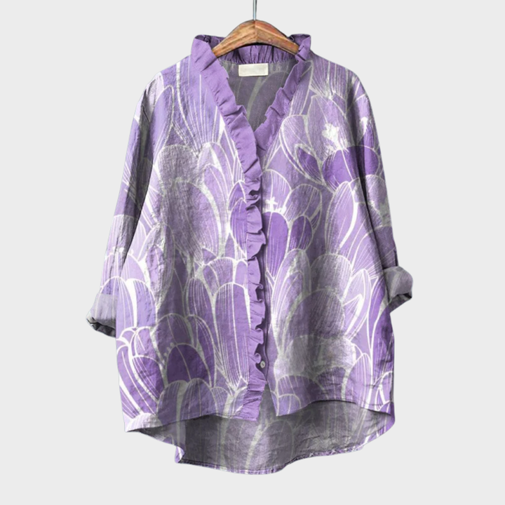 Laura, Blusa Floral Refinada de Zelira