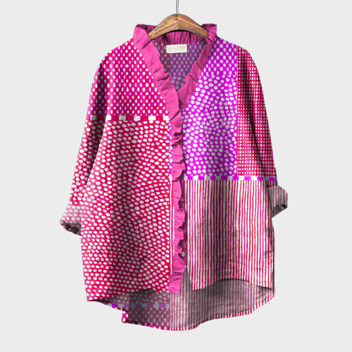 Cassandra, Blusa Gráfica Vibrante de Zelira