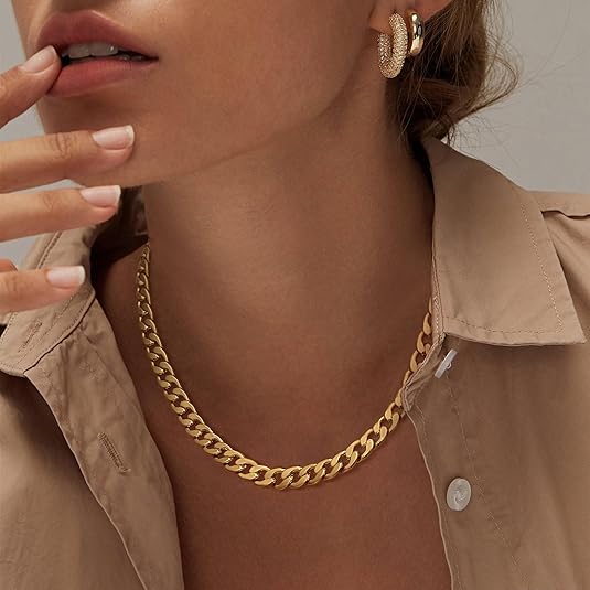 Collar Chunky de Eslabones Cubanos - Zelira