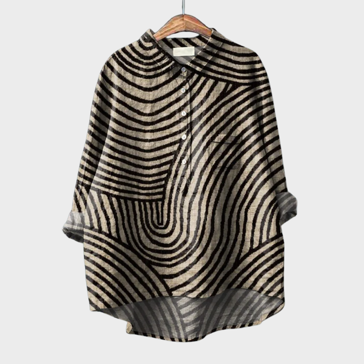 Jacinthe, Blusa Gráfica Moderna de Zelira