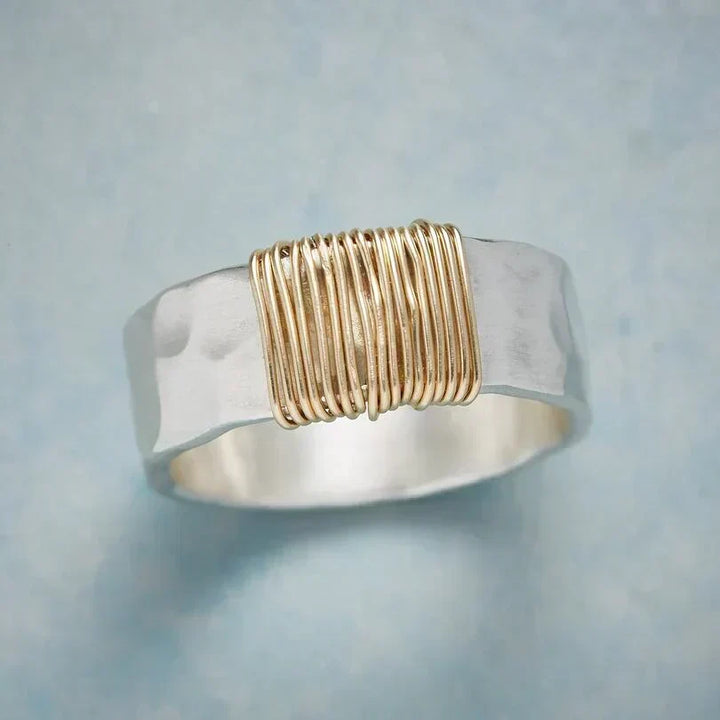 Anillo Boho Hilos Dorados - Zelira