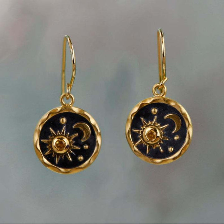 Pendientes bohemios sol y luna - Zelira