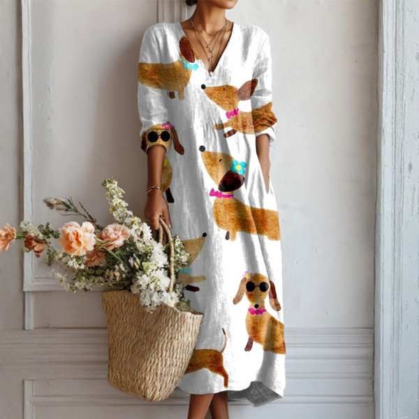 Clara, Vestido primaveral elegante y sin esfuerzo de Zelira