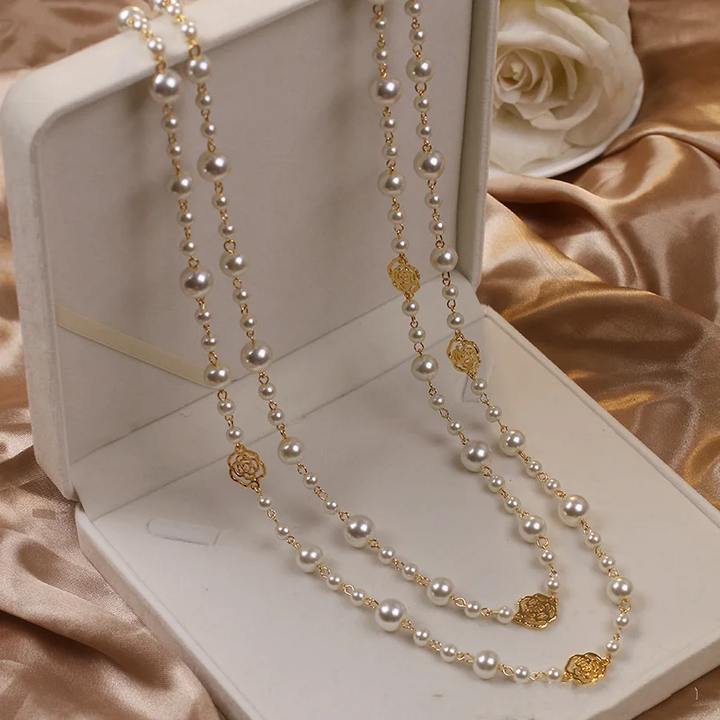 Elegante collar de oro con perla - Zelira