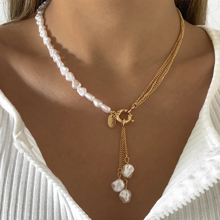 Collar elegante de perlas - Zelira