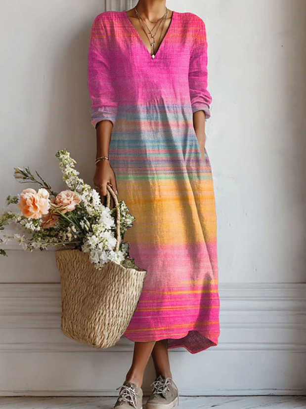 Marit, Vestido primaveral elegante sin esfuerzo de Zelira