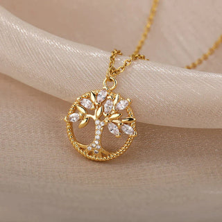 Collar con Colgante Árbol de la Vida