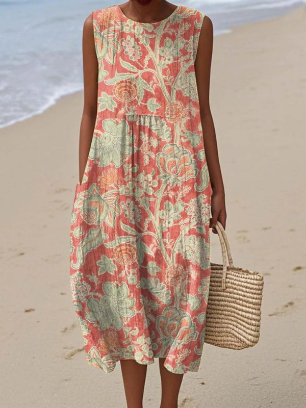 Beth™, Vestido Midi Floral de Zelira