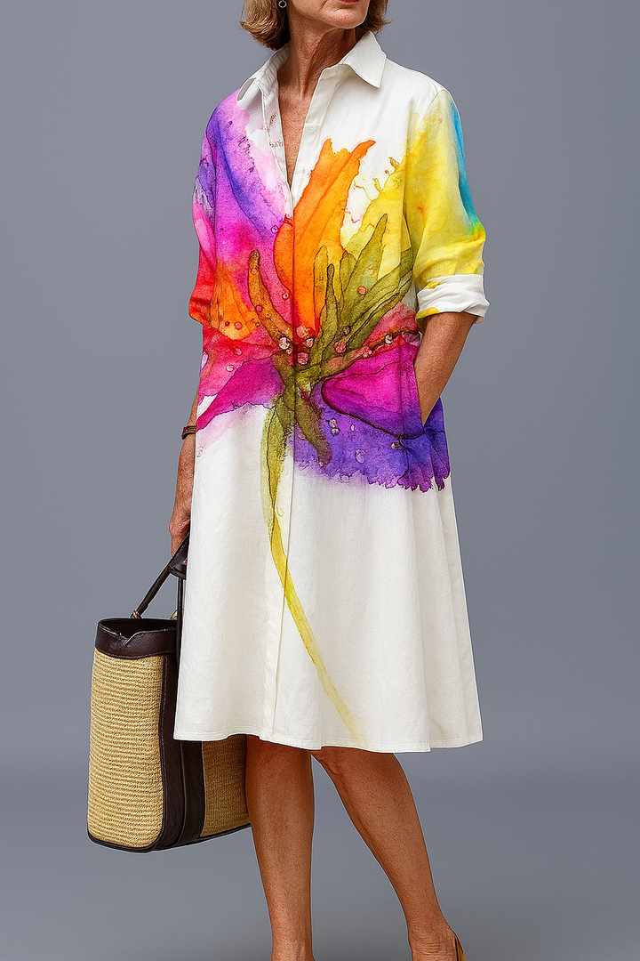 Lydia, Vestido midi cuidado y con estilo de Zelira