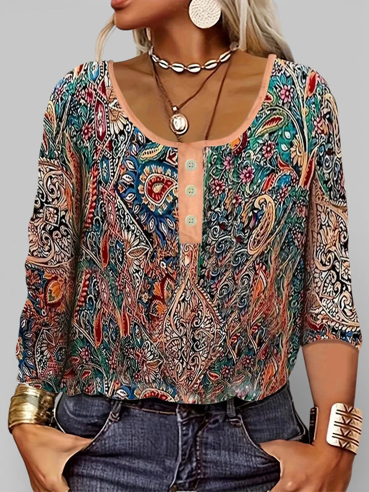 Seraphine, Blusa bohemia de paisley de Zelira