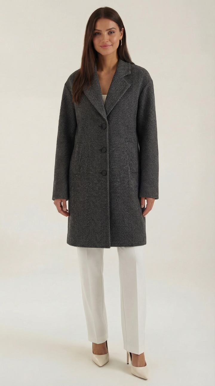 Ann, Trenchcoat clásico gris de Zelira