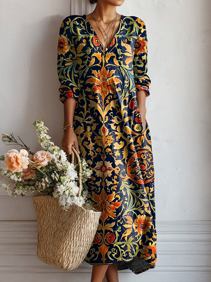 Yana, Vestido primaveral elegante sin esfuerzo de Zelira