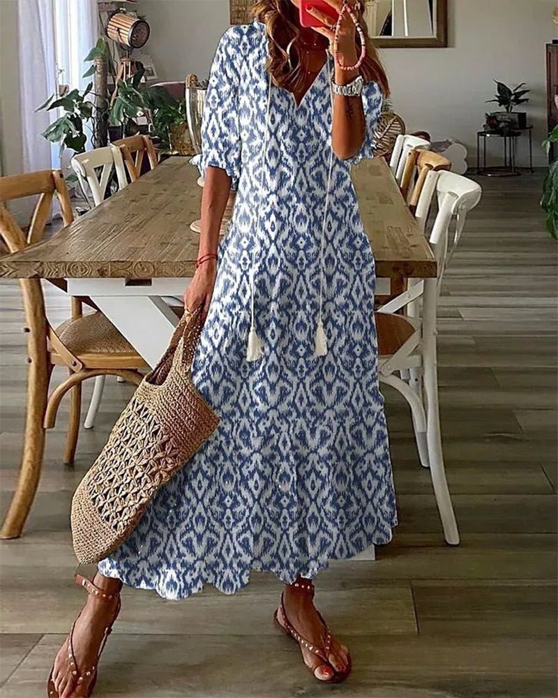 Luna | Vestido boho desenfadado de corte favorecedor