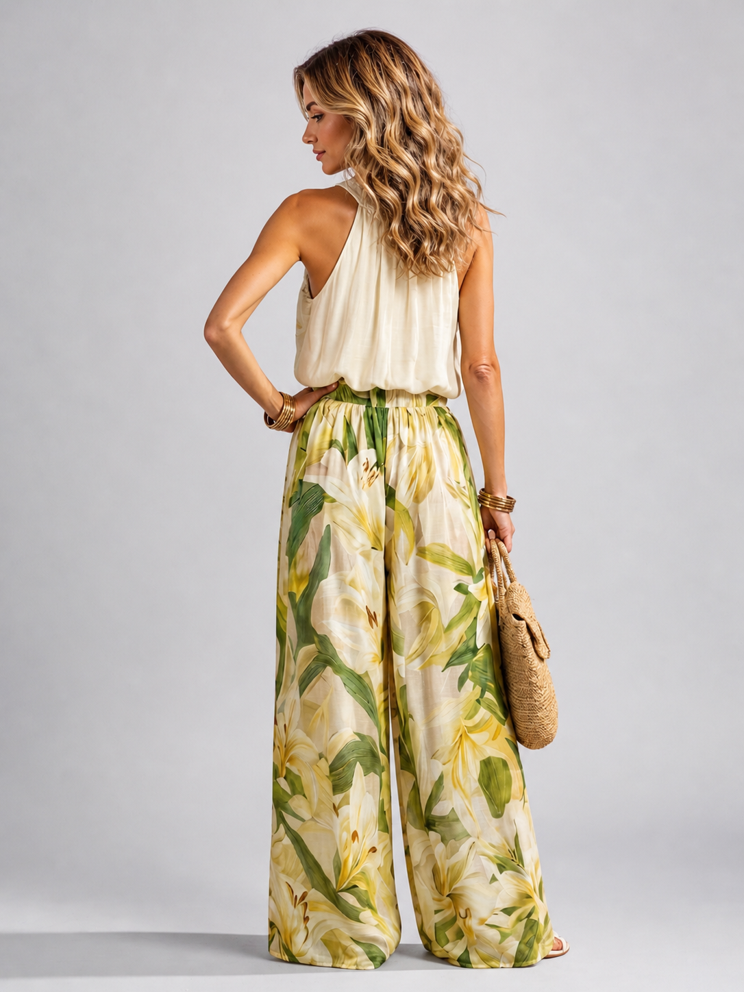 Yvonne | Conjunto de dos piezas floral