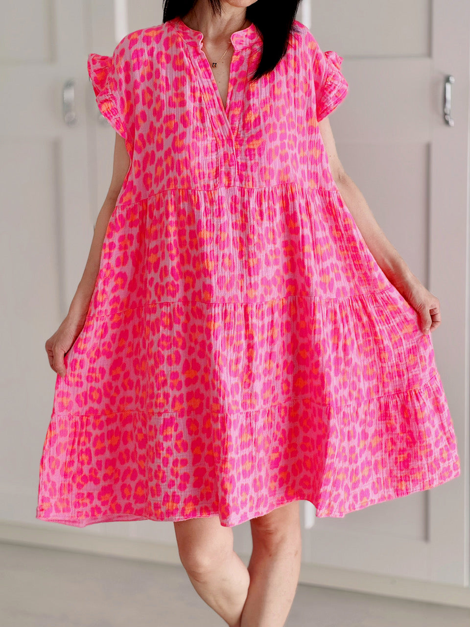 Túnica de Muselina, Leopardo Salvaje, 3 colores