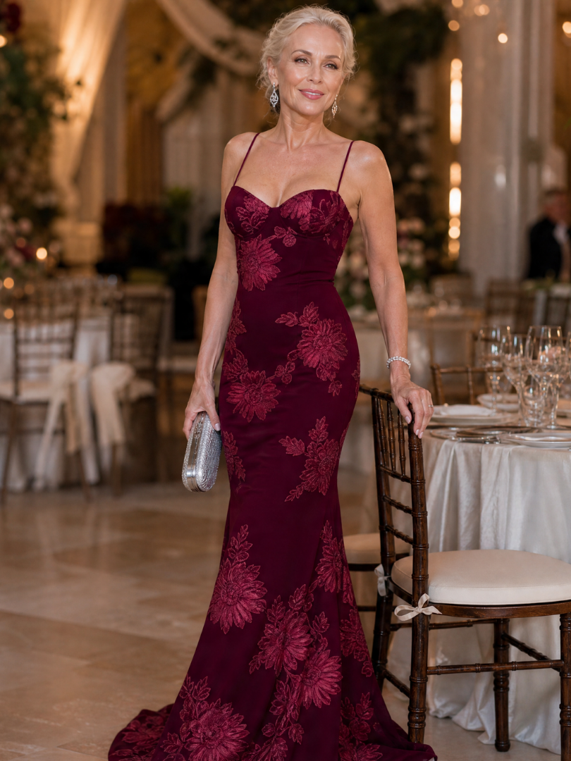 Roswitha | Vestido largo con top de corsé y tirantes finos