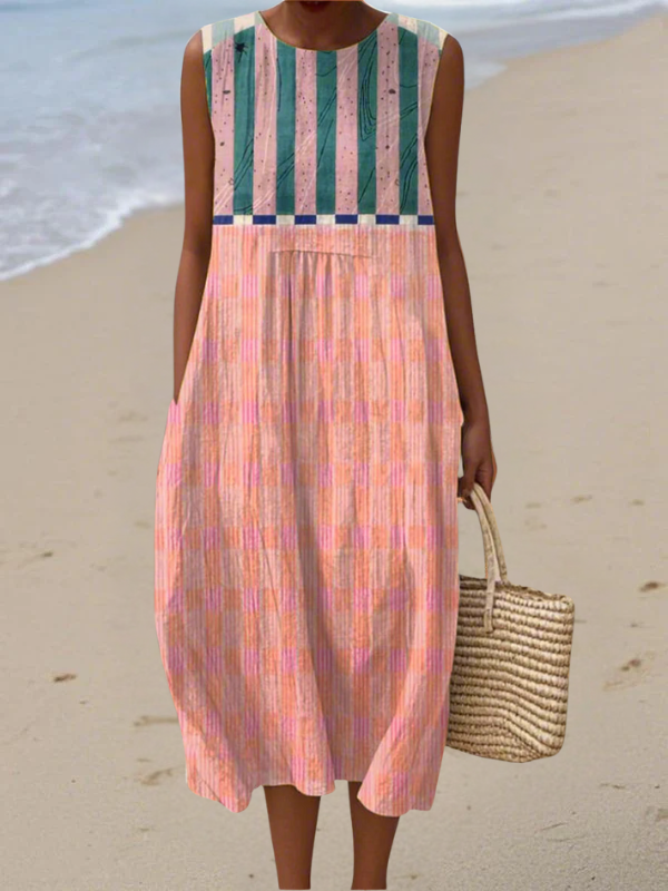 Lily, Vestido de verano ligero y sin mangas de Zelira