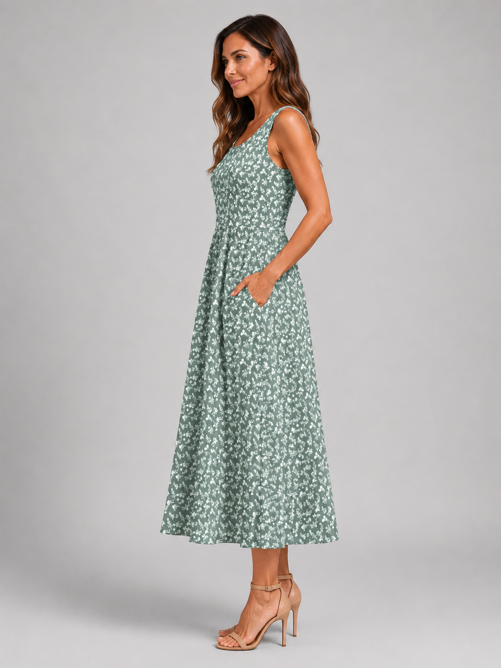 Franziska | Vestido midi boho con escote halter
