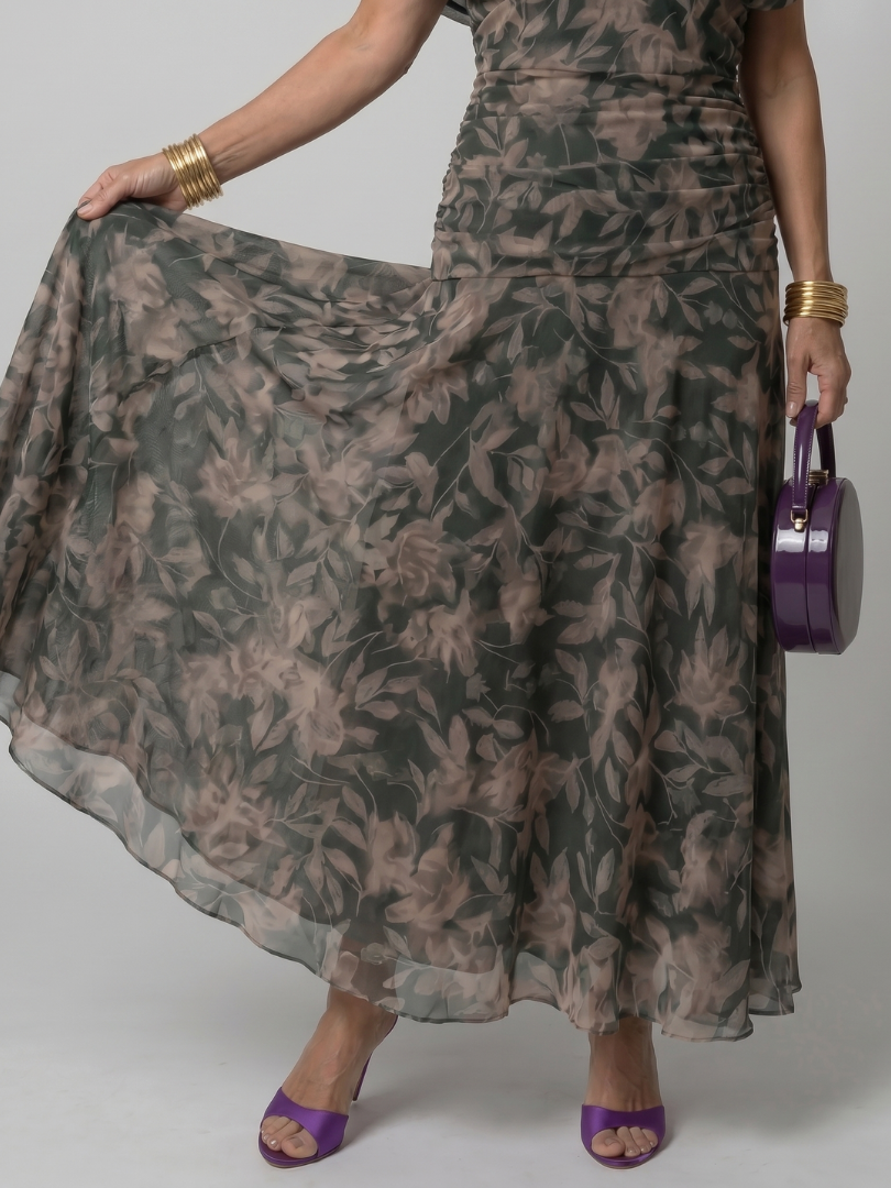 Silke | Vestido midi de hombros descubiertos