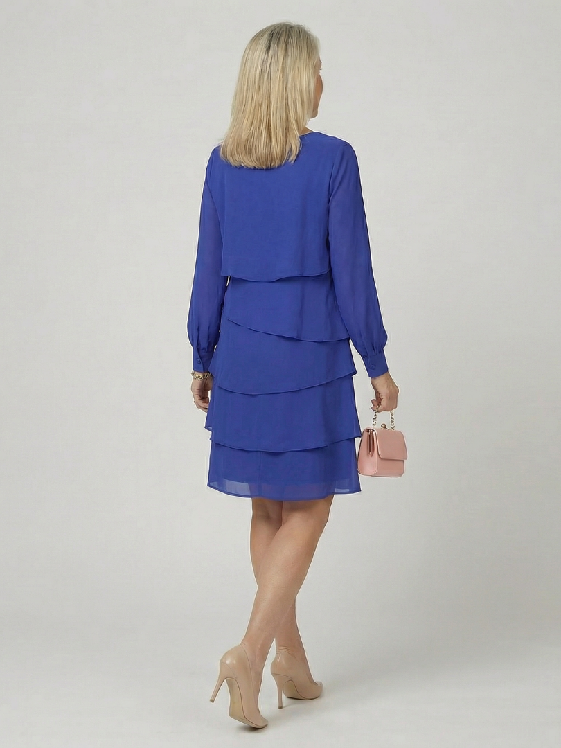 Bärbel | Vestido midi escalonado