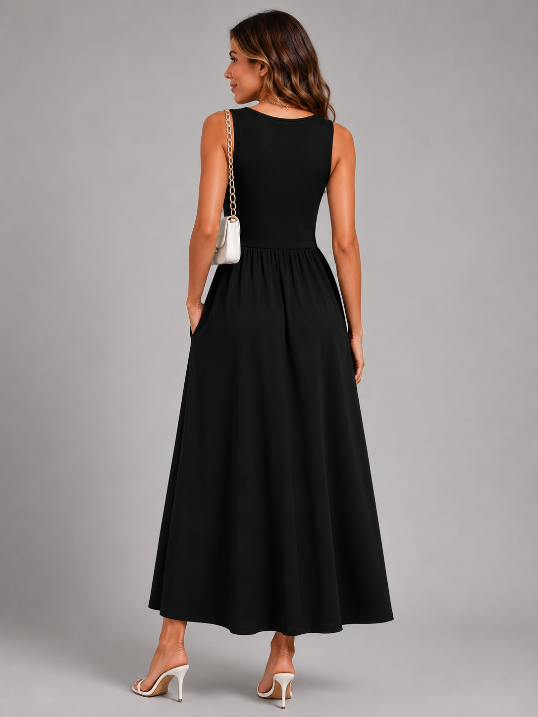 Franziska | Vestido midi boho con escote halter